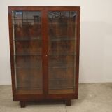 Vitrine fonctionnaliste art deco, années 1930, tchécoslovaquie