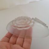 Small polished glass bowl, Art Nouveau period.