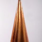Danish hand-hammered copper hanging lamp by E.S Horn Aalestrup, 1950s