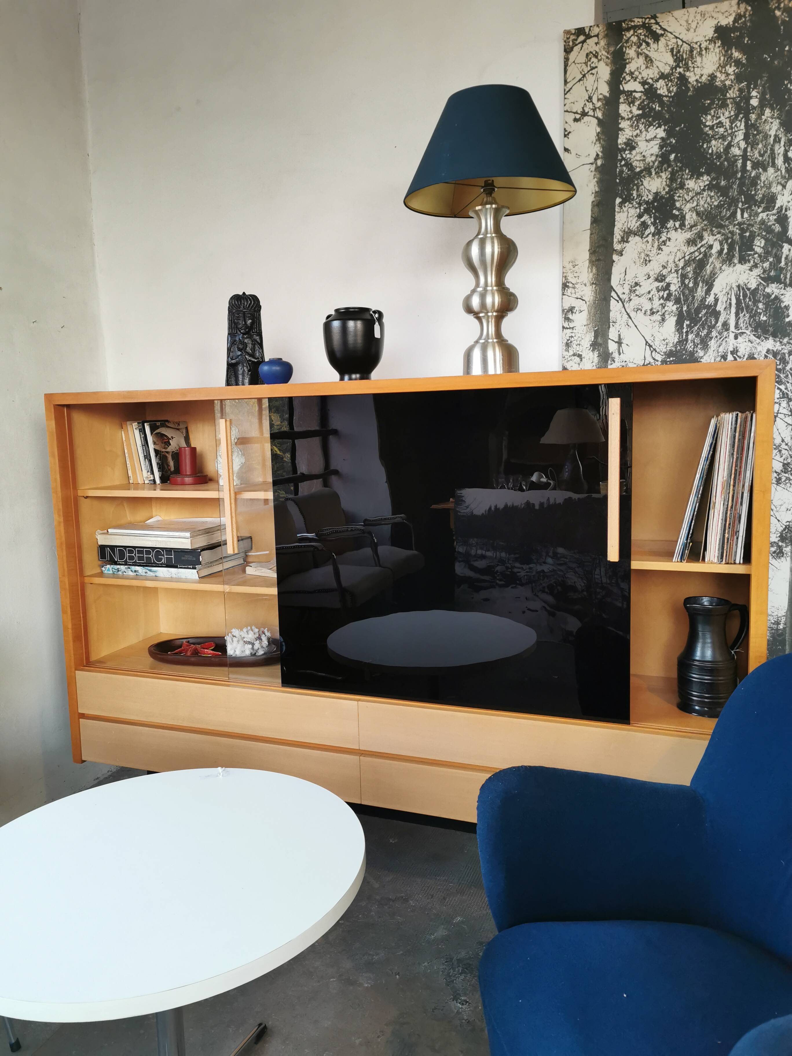 Library, display case from the 60s