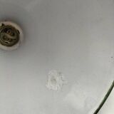 Suspension cone enamelled sheet metal