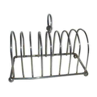Silver metal toast dispenser