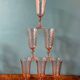 Luminarc Rosaline glass stemmed glass flute