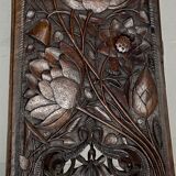 Arts and crafts hand carved pedestal, England ca 1880