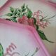 dessert plates and serving dish in earthenware – hand-painted decoration