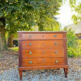 Louis XVI Style Mahogany Chest of Drawers, 19th Century