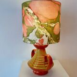 1970s sculptural vase lamp - exceptional studio ceramics