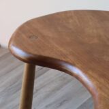 Vintage "bean" coffee table in solid wood, 1960