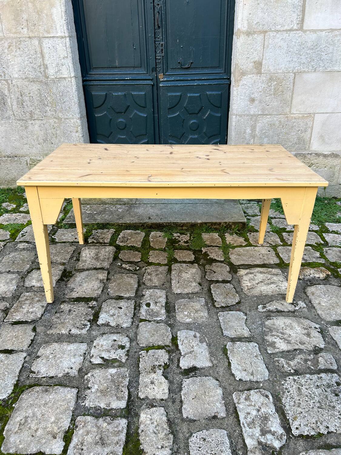 Weathered farm table