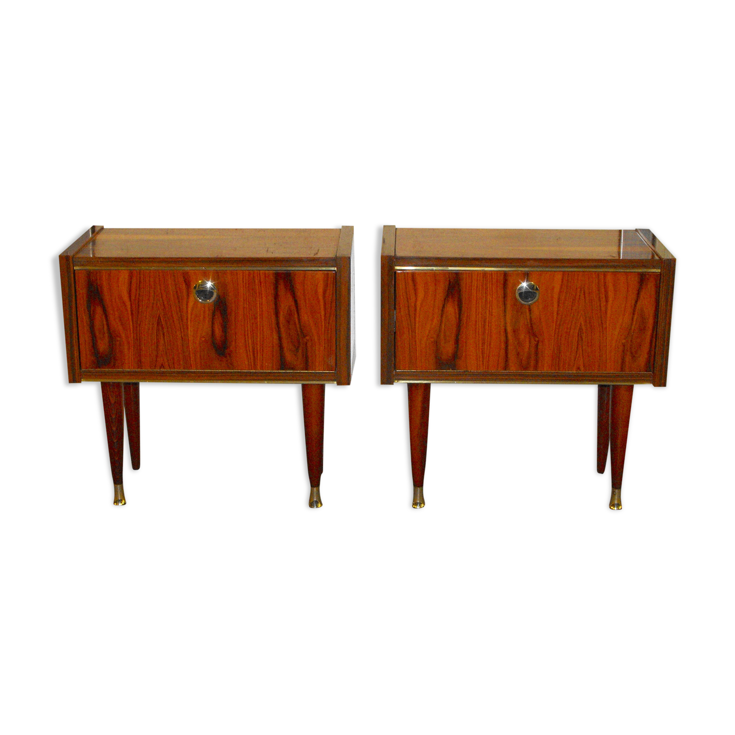 Pair of bedside 50s-60s.