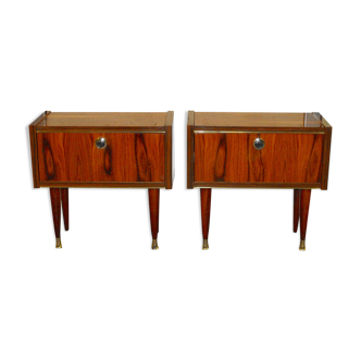 Pair of bedside 50s-60s.