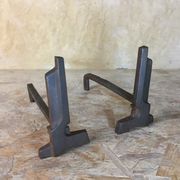 Pair of art deco style chenets