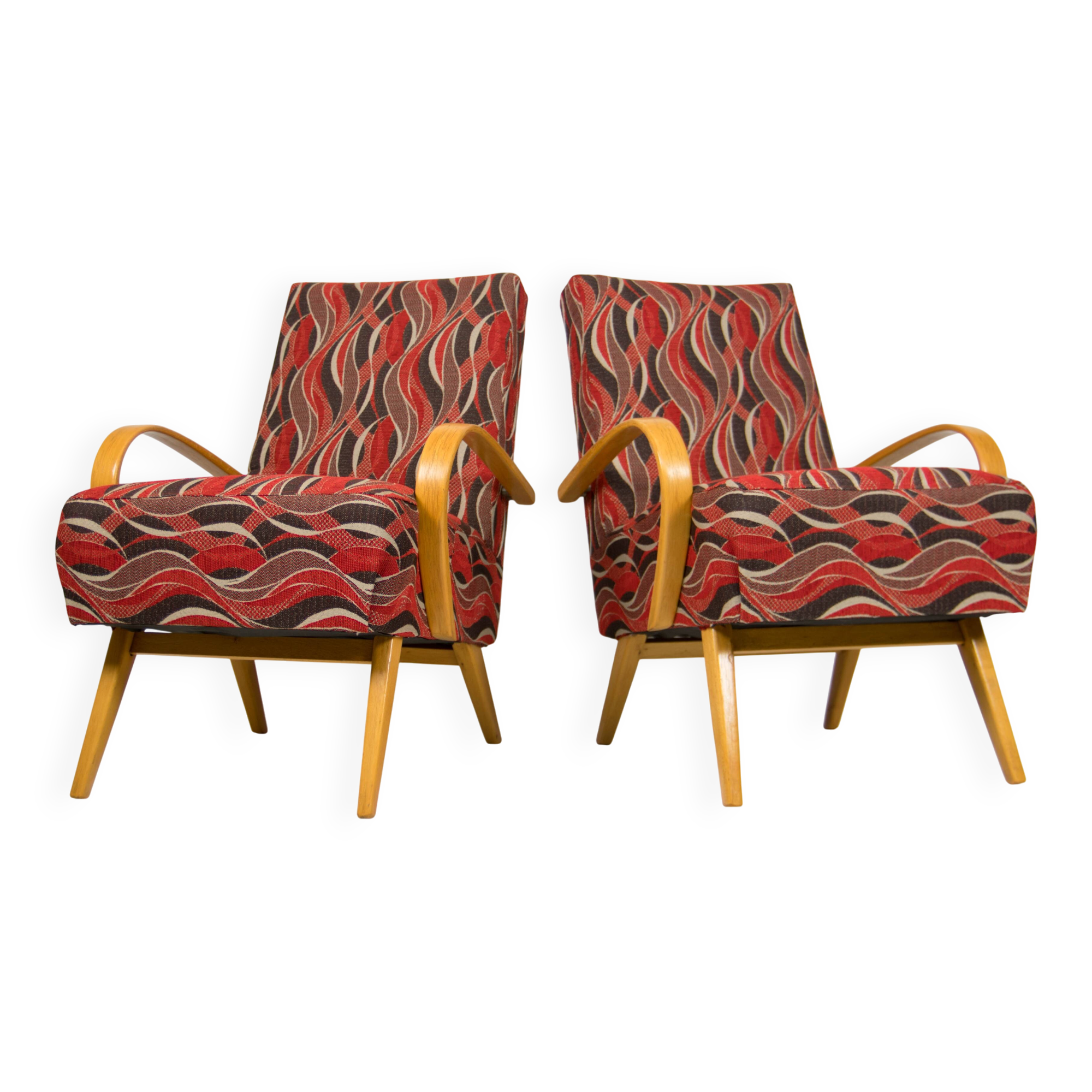 Pair of Armchairs by Jindrich Smidek, Czechoslovakia, 1960s