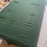 Antique dyed damask tablecloth - 10:12 place settings - 220x155 cm - Cotton