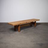 Solid danish pine bench by architects friis & moltke nielsen, 1978