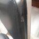 Paire de chaise design vintage 1960 aluminium skaï noir