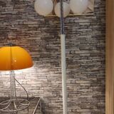 Floor lamp with tulip base and cascading globe 1980
