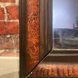 Mirror with wooden frame