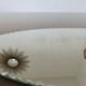 Beveled oval mirror 50s 60s 40x20cm