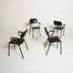 Ensemble de 4 chaises scandinaves, années 1950