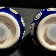 Pair of vintage ceramic salt and pepper shakers