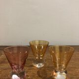 Lot of iridescent glasses from the 1950s