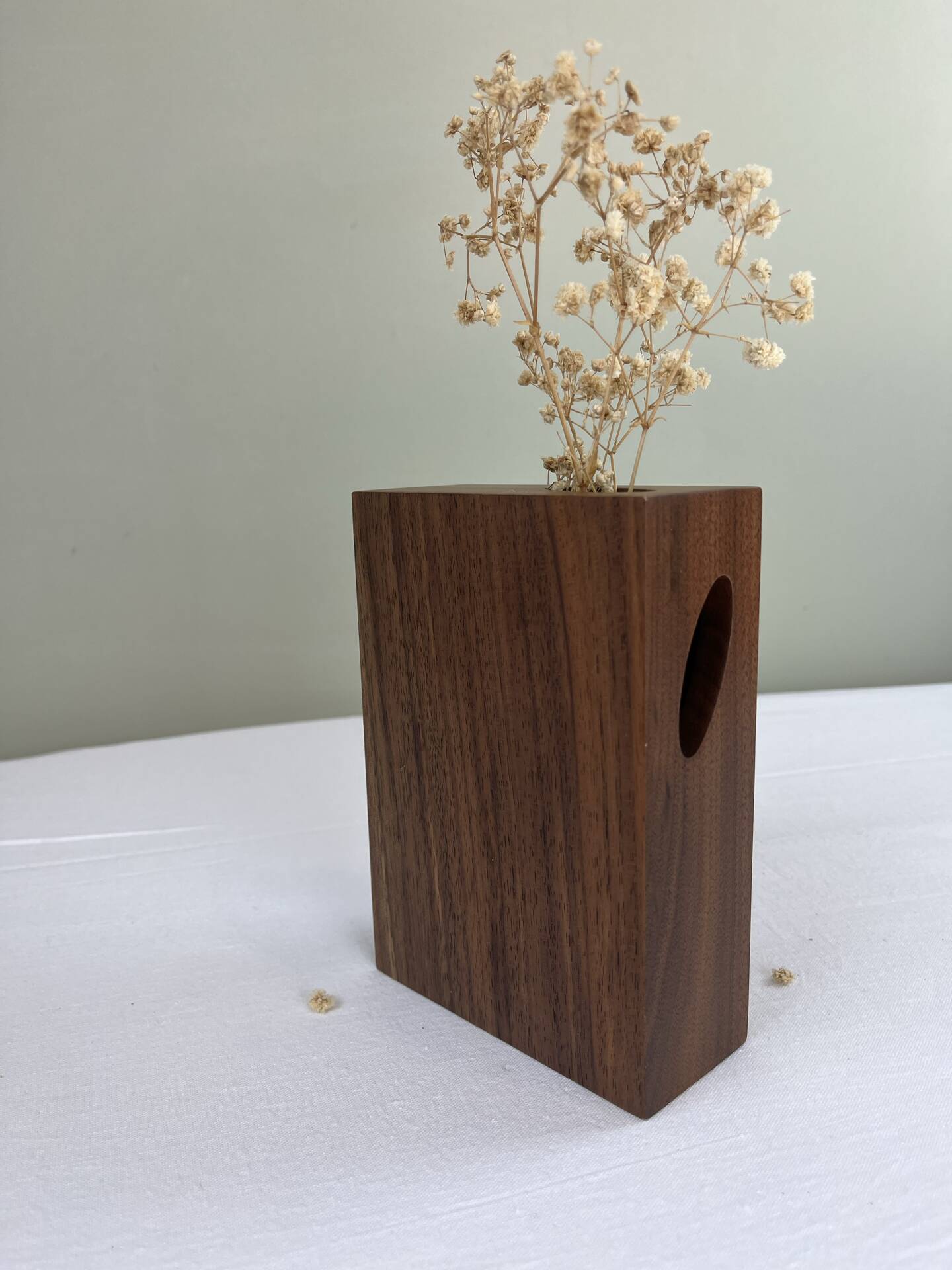 Minimalist design wooden vase