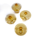 Set of 4 Art Deco globes