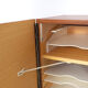 Vintage teak desk in cabinet, 1960s