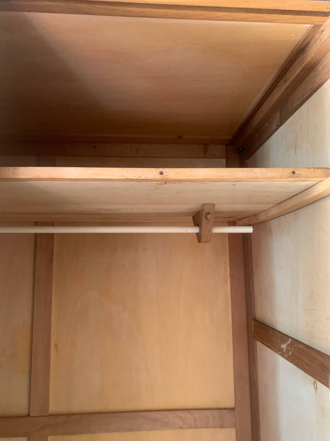 Vintage wardrobe with compass feet