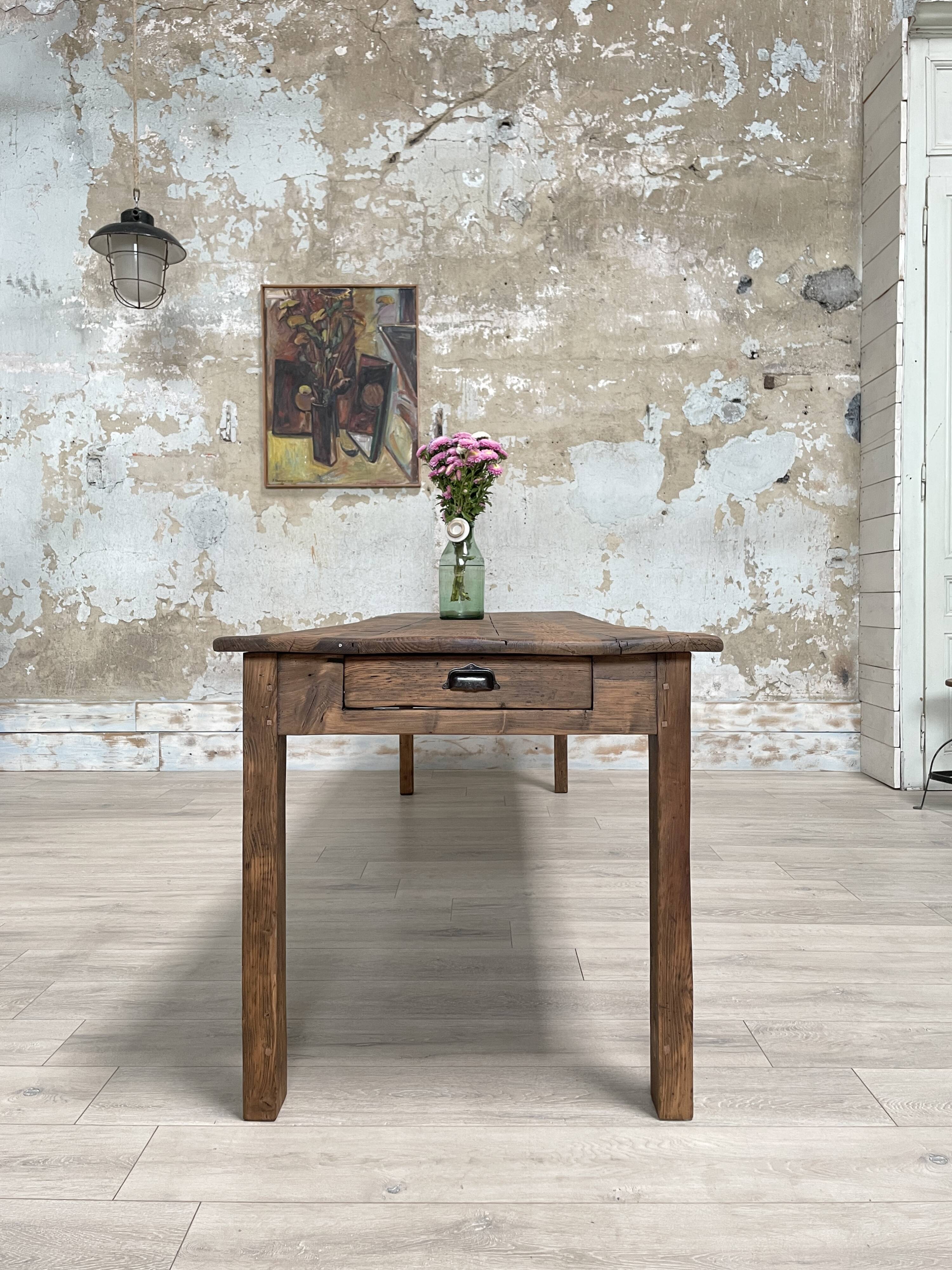 Vintage solid fir farm table.