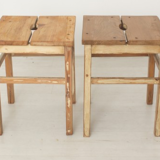Set of 2 antique stools