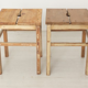 Set of 2 antique stools