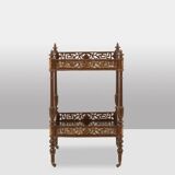 Small serving table with Japonese lacquer decoration. Napoleon III period.