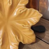 Autumn leaf plate Barbotine