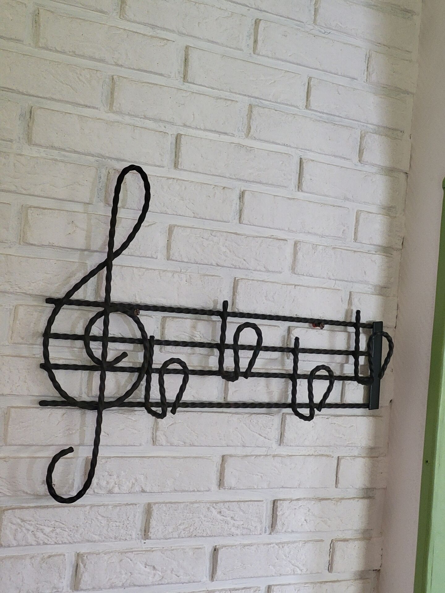 Wrought iron wall bracket