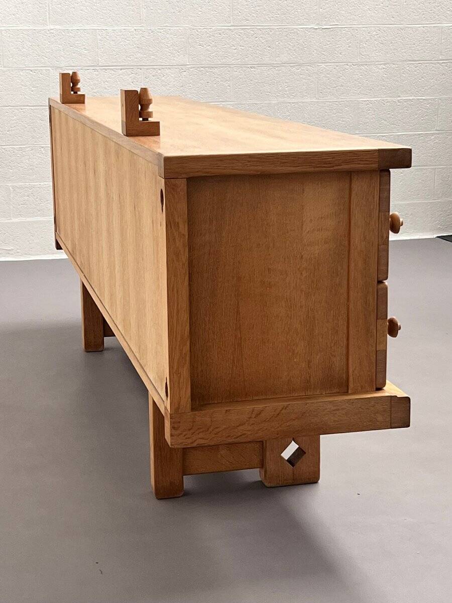 Vintage Oak Sideboard by Guillerme and Chambron for Your Home, 1960s