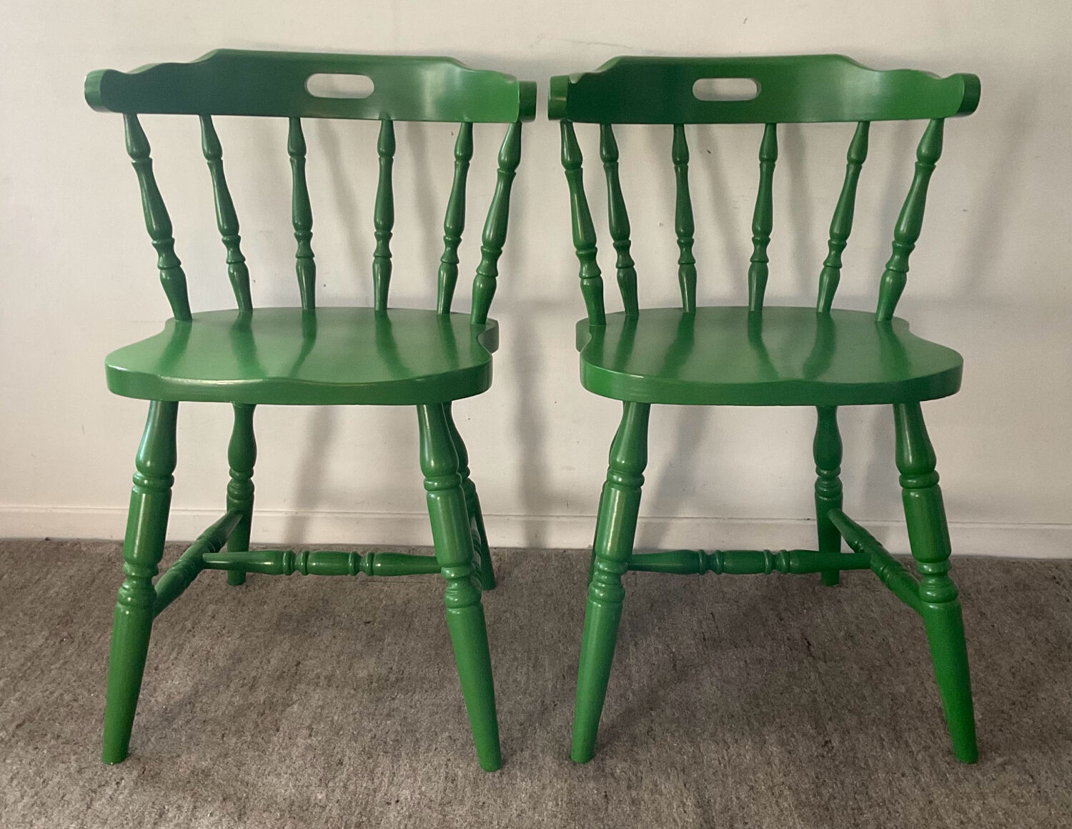 Pair of 1970s bistro chairs