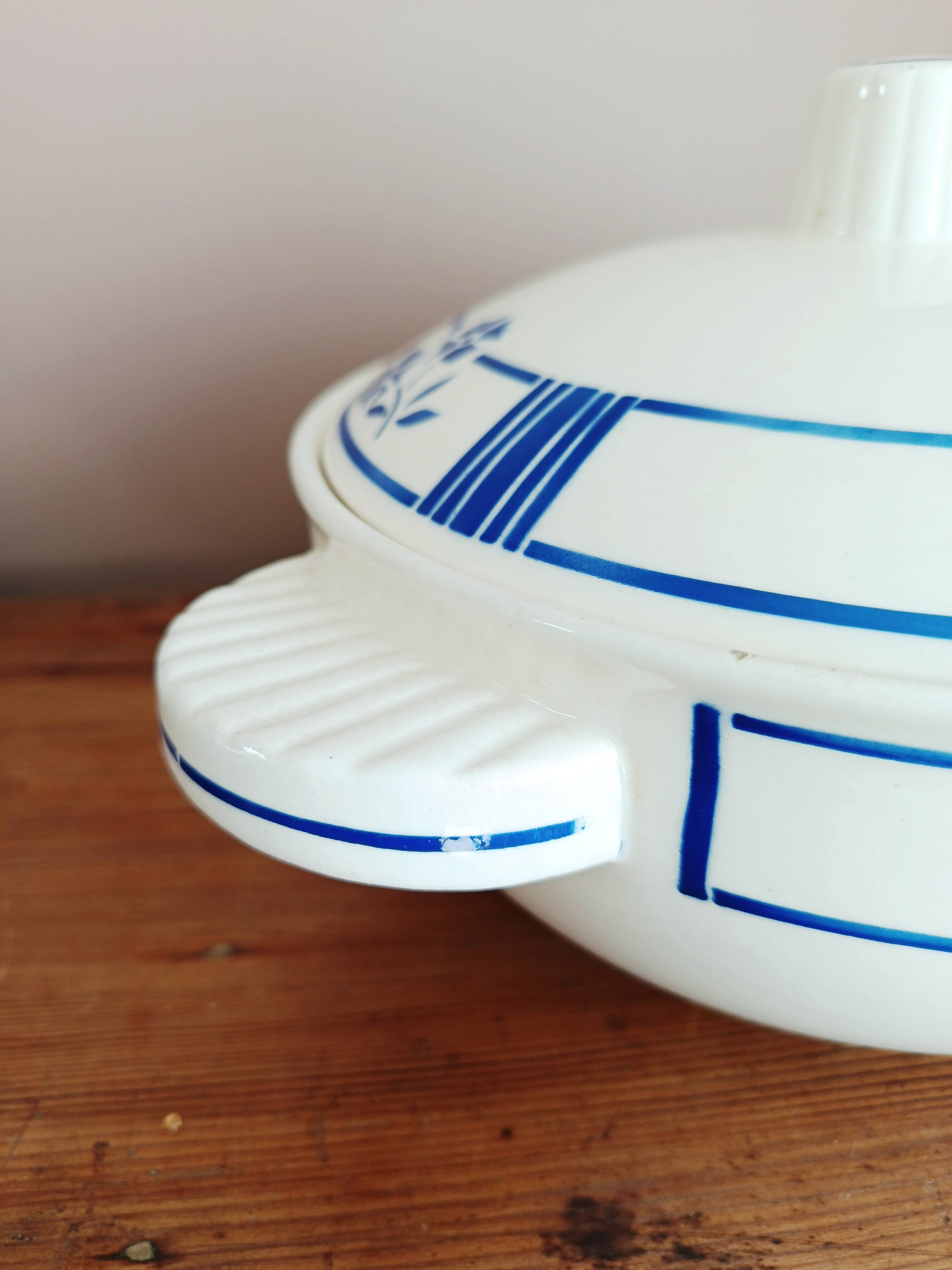 Badonviller earthenware soup tureen