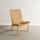 Swedish Sculptural Mid Century Wooden Armchair by Bruno Mathsson, 1960s