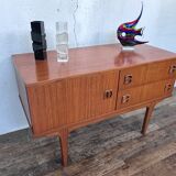 Enfilade scandinave meuble tv en teck design 1960 vintage