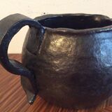 Nice vintage black ceramic pitcher 1970
