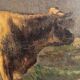 Andres Cortes (Spanish painter 1812-1879), landscape with cows and sheep. Oil on canvas 19th century