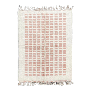 Tapis berbere damier rose beni