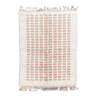 Tapis berbere damier rose beni ouarain