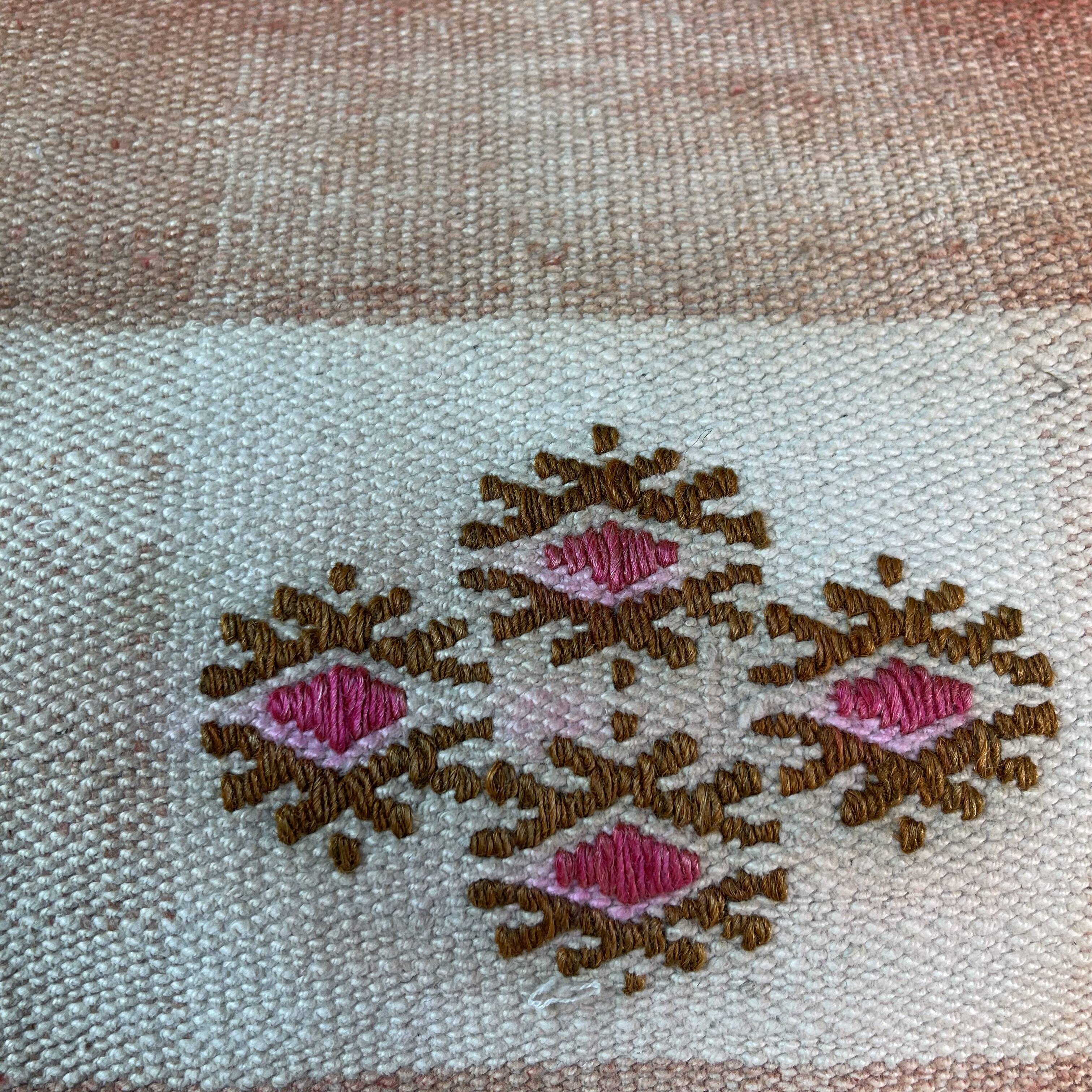 Vintage turkish kilim cushion cover, 30 x 50 cm