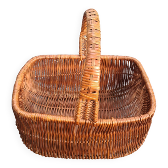 Large old rattan basket