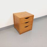Vintage bedside cabinet or storage unit in solid wood from the 60s