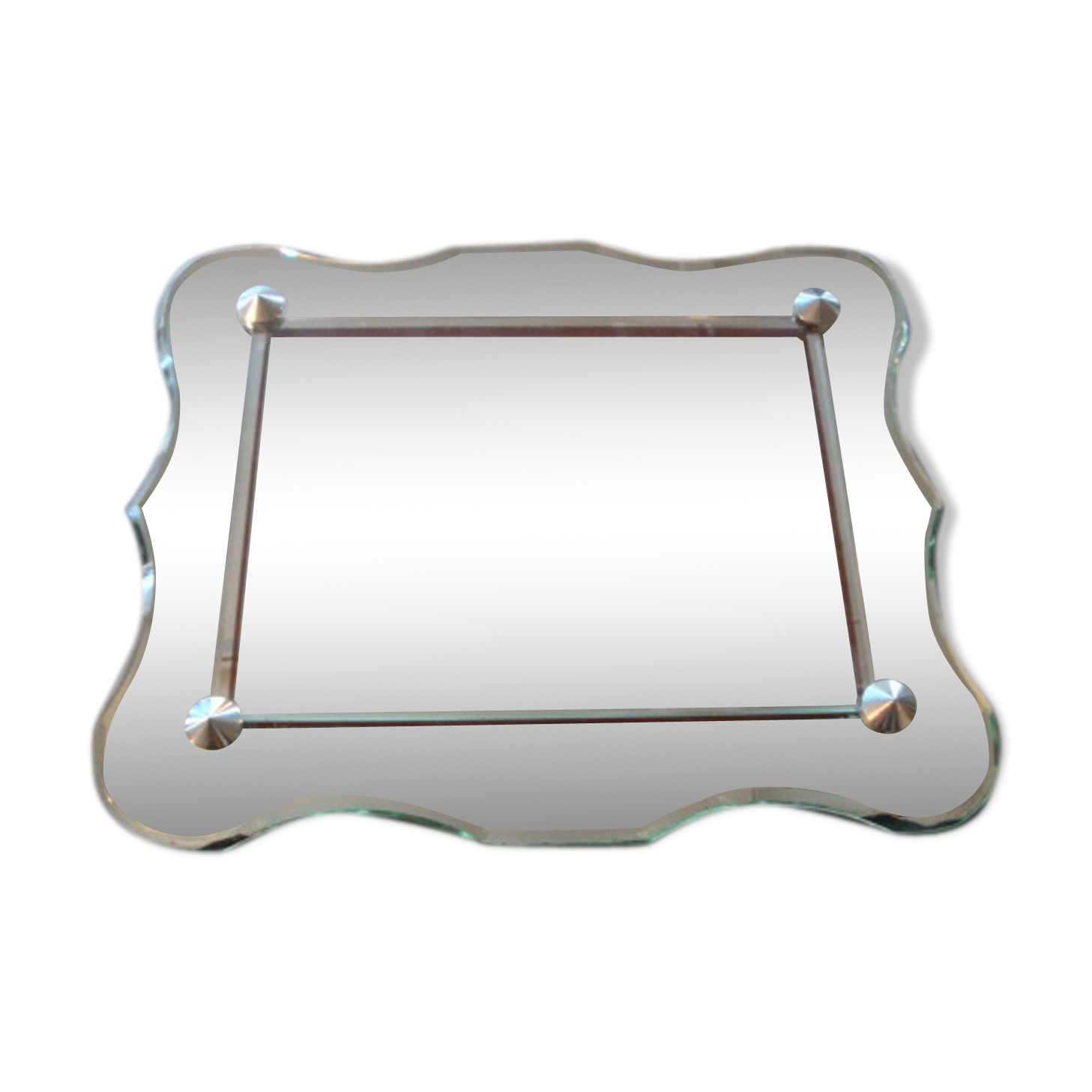 Bevelled mirror 33x27cm