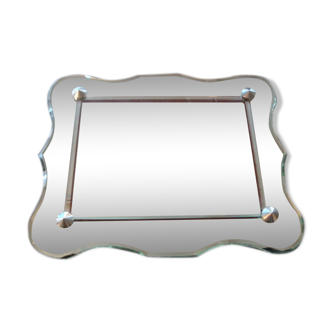 Bevelled mirror 33x27cm